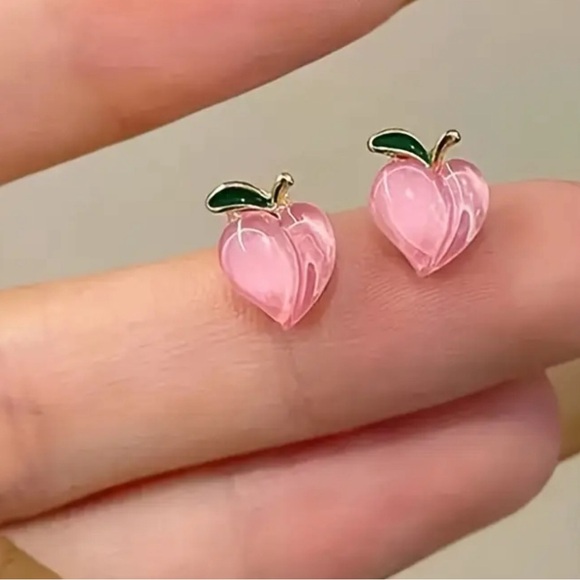 Peach Earrings - Picture 2 of 7